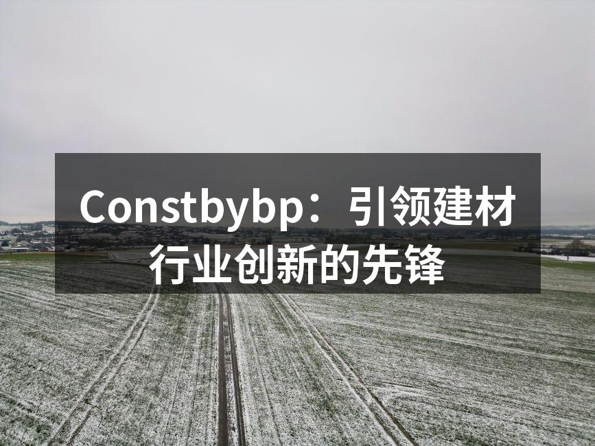 Constbybp新型环保建材展示